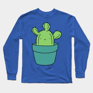 Cute Silly Cactus Long Sleeve T-Shirt